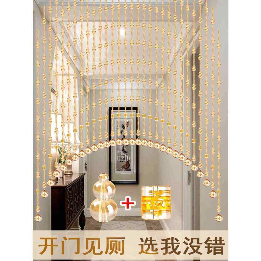 子晶水珠帘新隔断门帘串珠款客GYH厅新款玄关卫生间卧室葫芦帘免