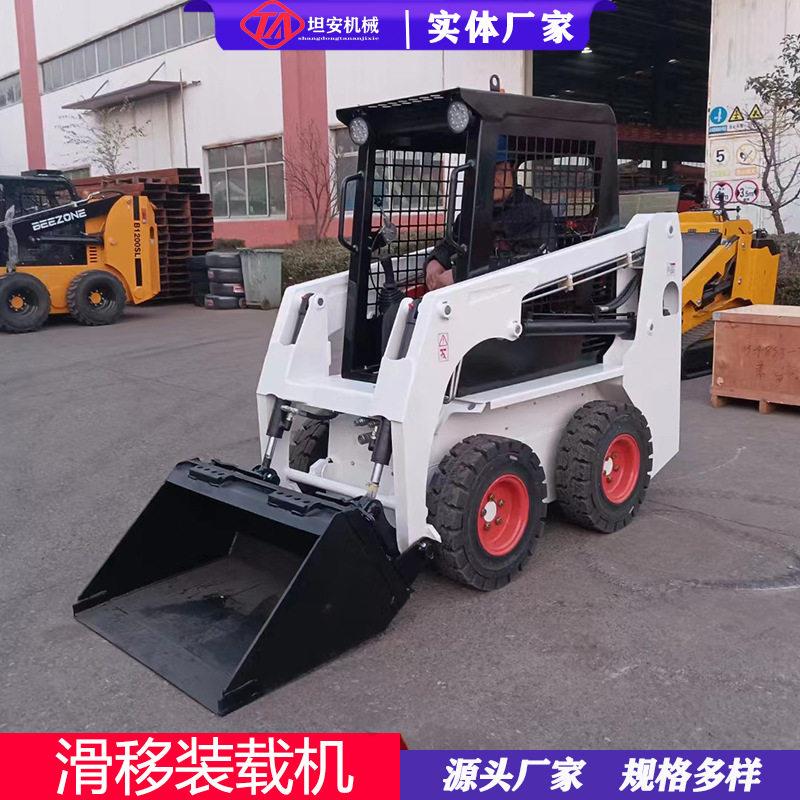 滑移装载机机身灵活适用广泛多功能滑移装载机抓挖耙钻夹锤