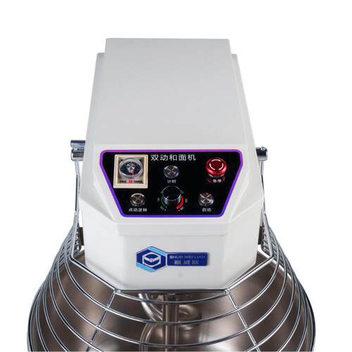 厂家顶盖轻触式(机械版）20L商用和面机双动可调速搅面机8kg