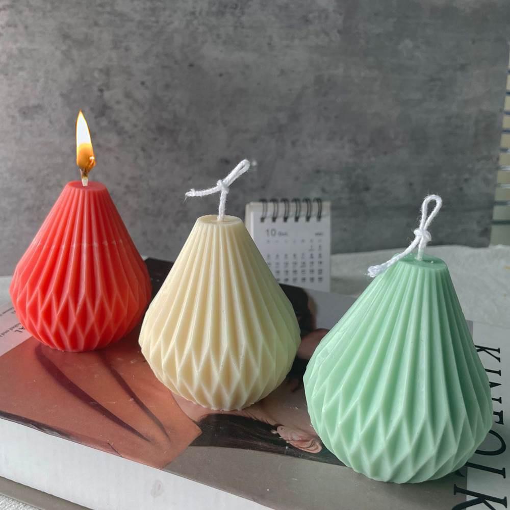 3D Pear Candle Silicone Mould Scented Candle Casting Mold Ha
