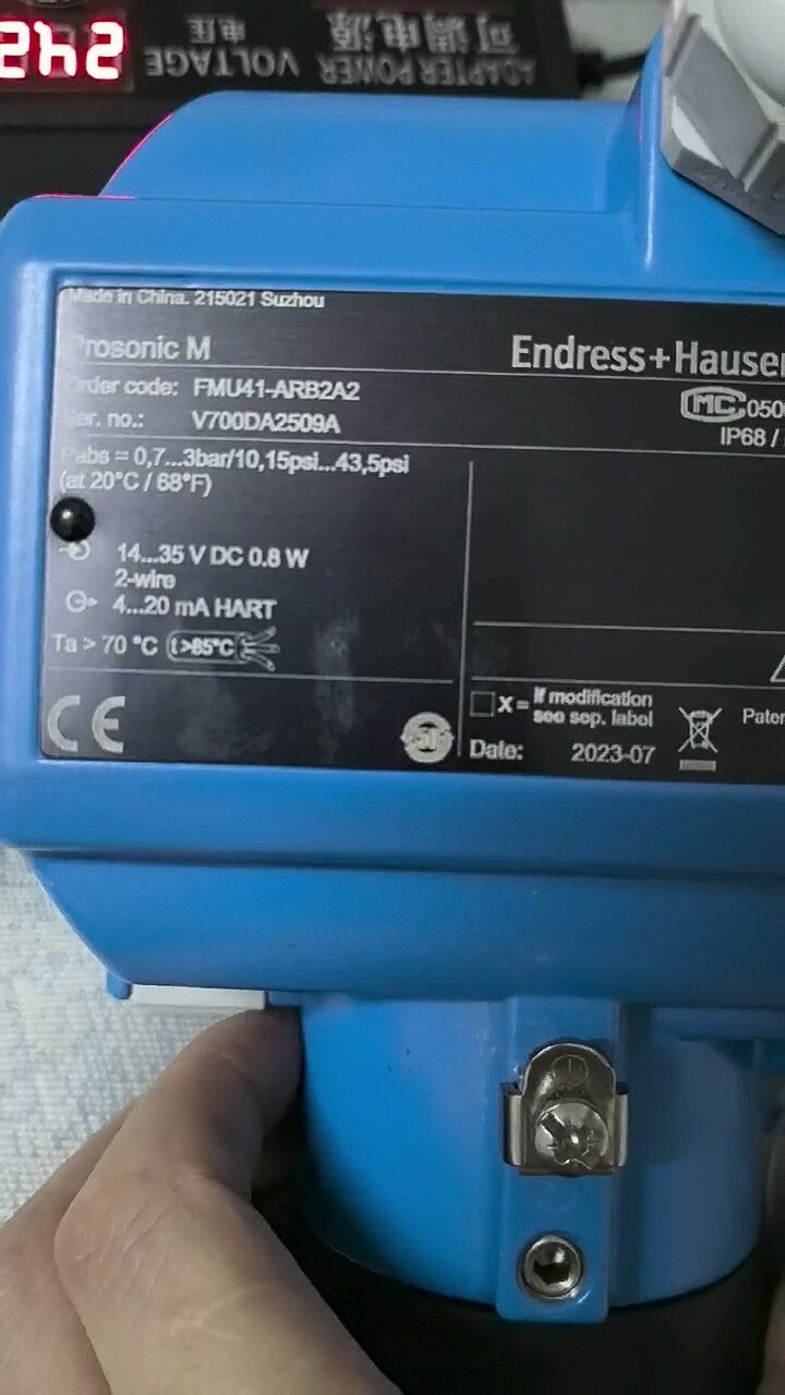 E+H超声波液位计FMU41-ARB2A2，项目拆机件，9成