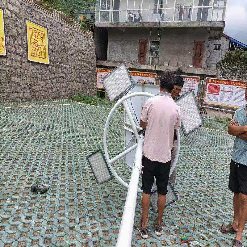 太阳能投光灯led户外防水射灯100W200W300W400W太阳能庭院照明灯