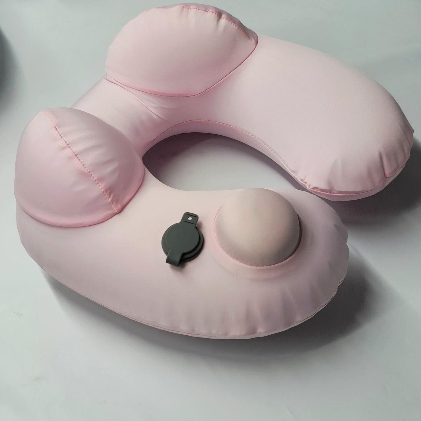 工厂直销按压充气充气旅行便携枕