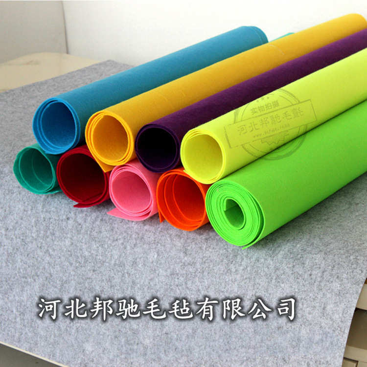 厂家音乐器材吸音板10mm厚 隔音彩色毛毡 阻燃装修毛毡