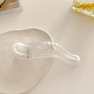 大号抓夹鸭嘴夹女发夹发量多脑后勺一字夹透明发卡头饰盘头发夹子