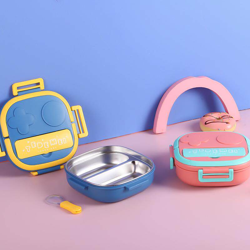 水果便当盒学生保鲜盒分格碗成人分格分隔式沙拉儿童密封饭盒网红