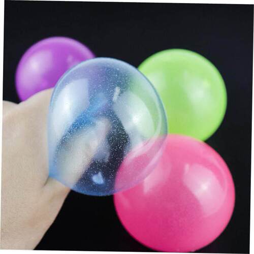 4pcs sticky balls mochi stress ball popit fidget toys夜光球