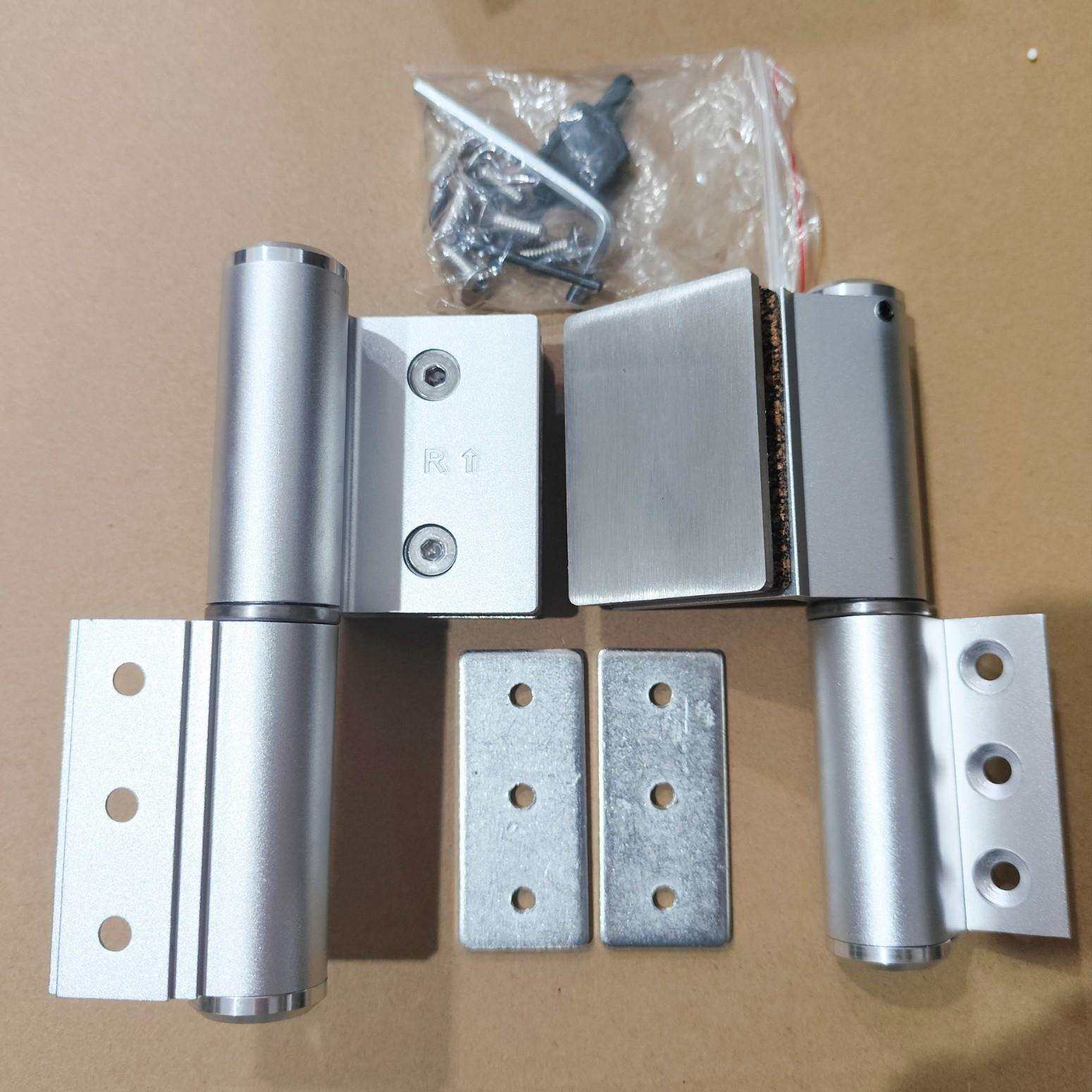 无框玻璃门液压合页高隔玻璃大门液压铰链缓冲阻尼自动关门关门器