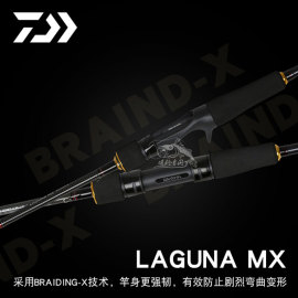 daiwa达亿瓦拉古娜lagunamx直柄柄路亚竿微物马口远投翘嘴鱼竿