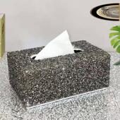 9ZRT奢华客厅水晶镶钻纸巾盒茶几餐厅卧室酒吧会所时尚 抽纸盒餐巾