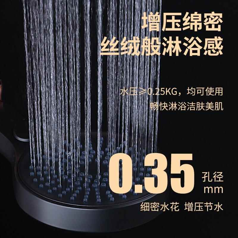 新款直销厦门大面板增压喷头三功能手持花洒头液态硅胶出水嘴热水