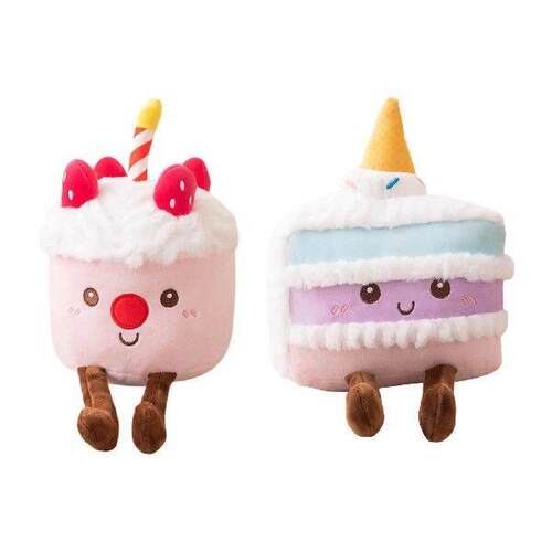 Birthday Cake Plush Doll Cupcake Stuffed Animal Toy for