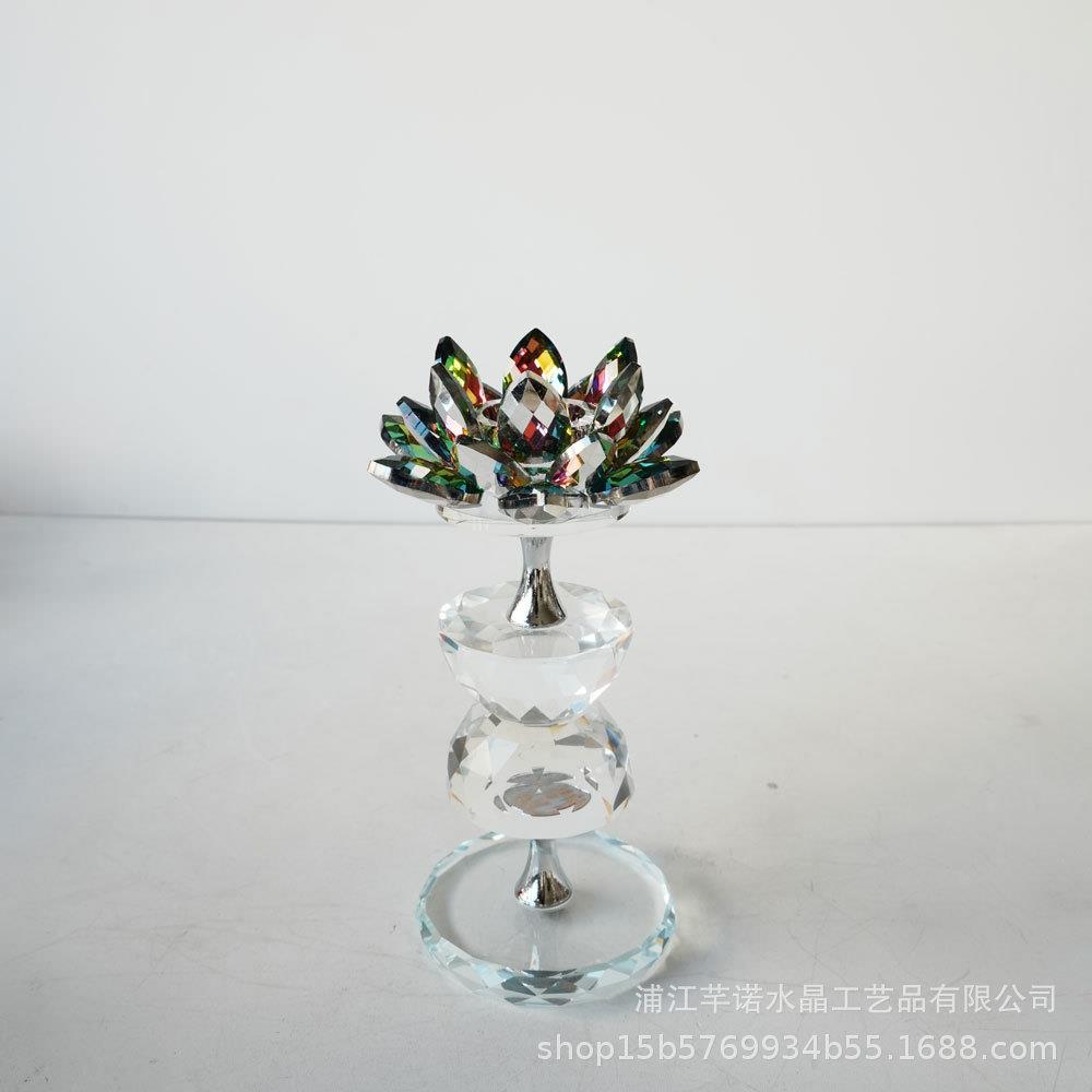 精致创意烛台酥油灯座 水晶蜡烛台摆件灯长明灯 家用厂家直销