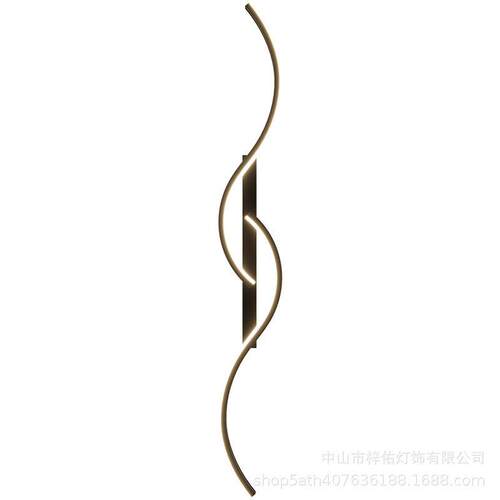 新款极简线条壁灯现简约长条背景墙灯走廊过道灯卧室床头壁灯