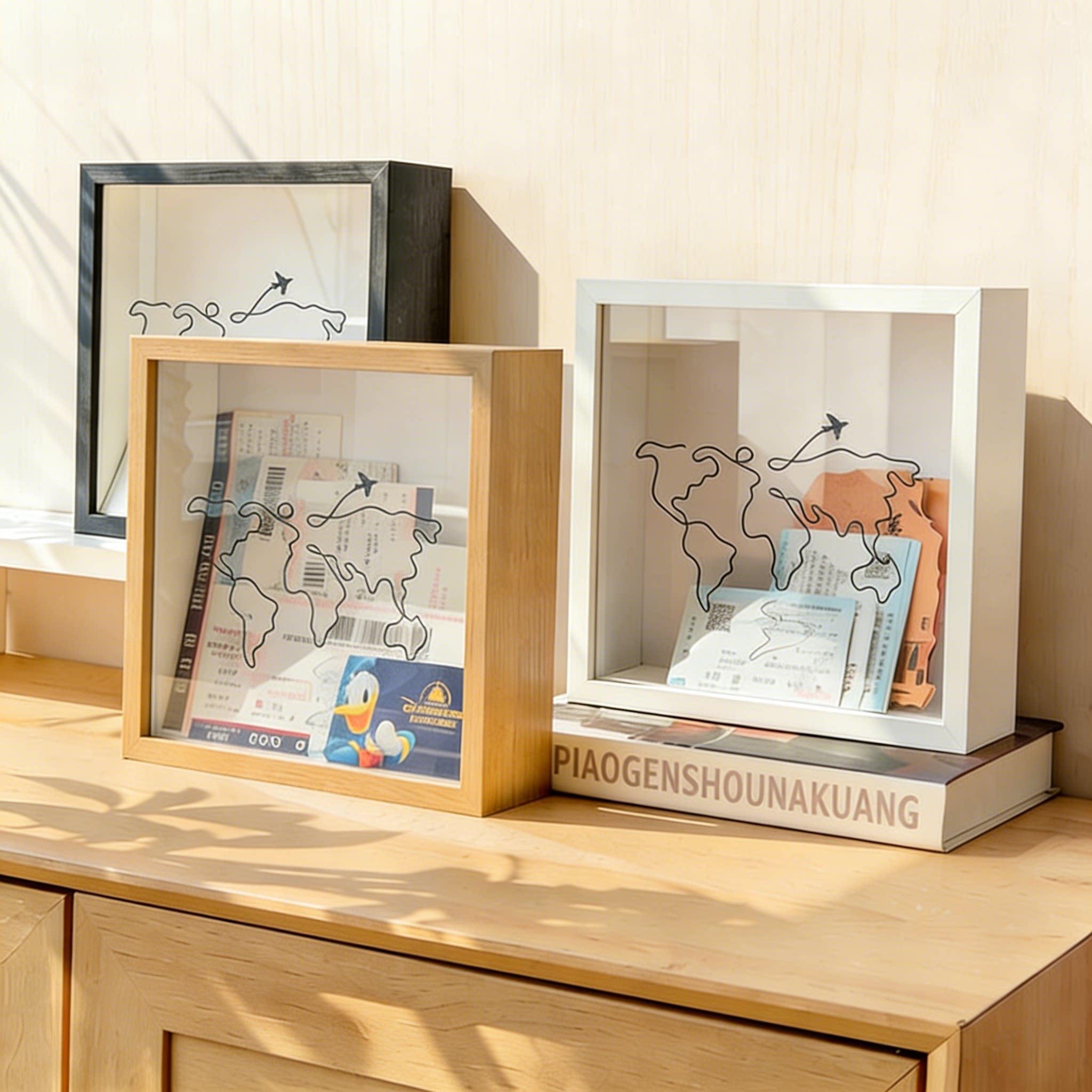 票根纪念收纳相框旅行时光碎片演唱会门票机票车票电影票据收藏册