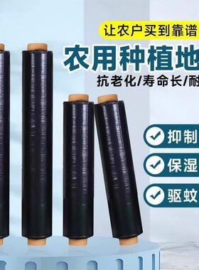 黑色地膜农用种植加厚防草除草保温盖菜菜园种菜专用塑料薄膜甘蔗