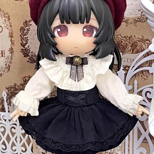 复古城堡女孩两件套娃衣12分bjd娃娃欧风衣服