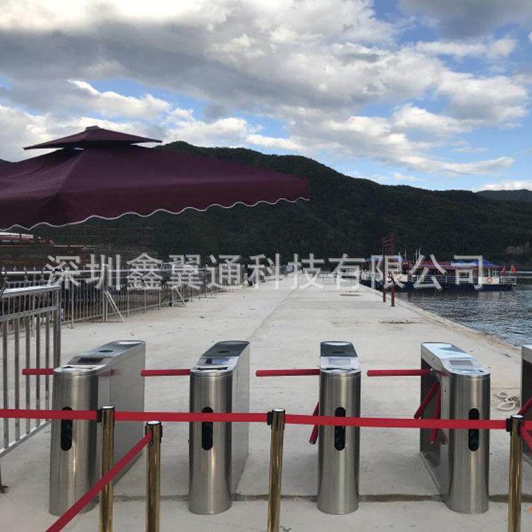 景区票务闸机系统景区单向出入口旋转闸吞卡三辊闸机三杆闸