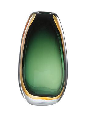 厂家严选轻奢琉璃摆件玻璃花瓶水养插花软装样板房玄关餐桌装饰品