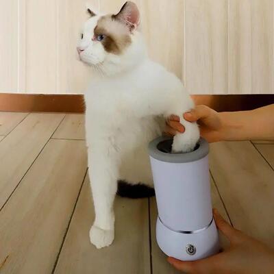 Automatic Dog Paw Cleaner Pet Foot Paw Washer Electric Paw M