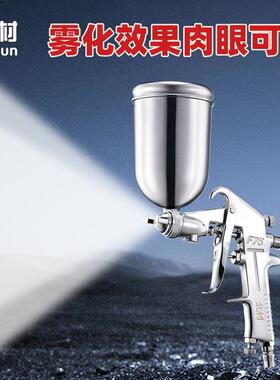 F75喷漆油漆喷壶w71气动喷乳胶漆喷壶家具汽车w77大口径厂