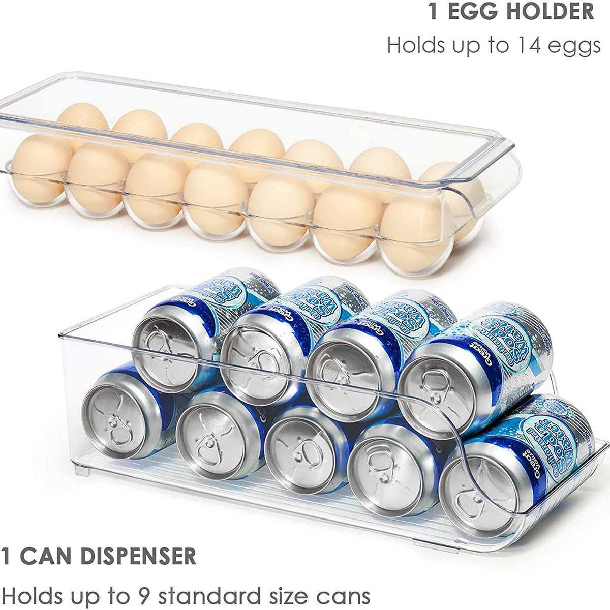 冰箱水果饮料保鲜储物盒6件套透明PET收纳盒鸡蛋收纳盒子批发,收纳整理,智能收纳盒,淘宝优惠券,粉丝福利购,淘宝优惠卷