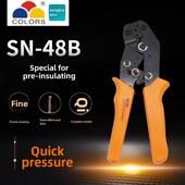 插簧棘轮压线钳SN 插塞式 48B线切割精工型 压线钳 杜邦压接钳