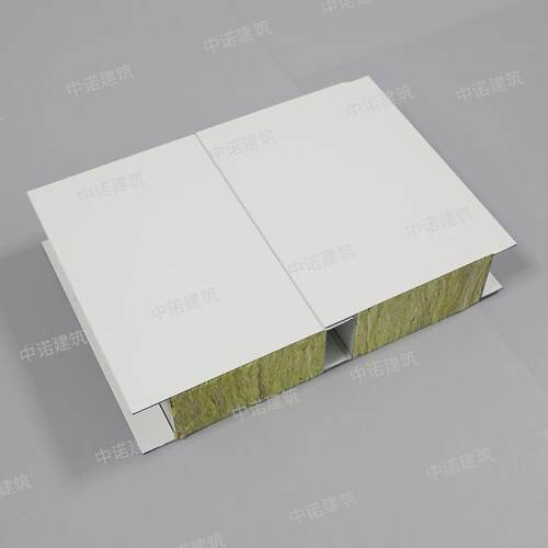机制岩棉板防火净化板复合夹芯彩钢瓦保温隔热板隔墙吊顶洁净板