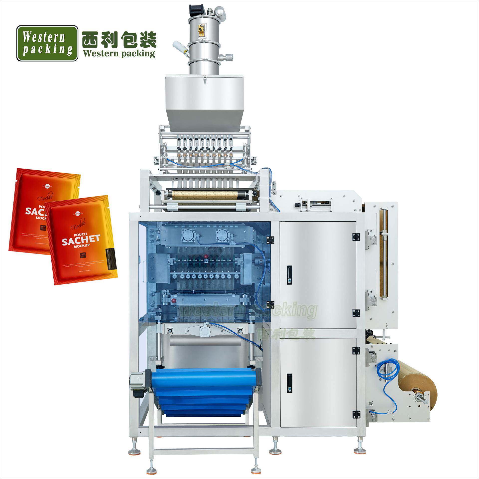 咖啡白糖高速包装机条袋装白糖包装机全自动包装400包/分钟