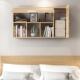 墙上置物架墙壁储物柜子壁挂收纳吊柜卧室壁柜北欧简约实木书架