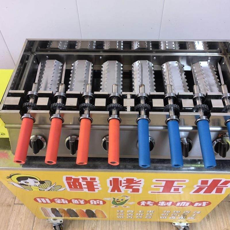 网红鲜烤玉米机摆摊夜市旋转小吃烤苞米机玉米烤炉