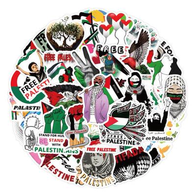 50pc Free palestine Doodle stickers waterproof stickers