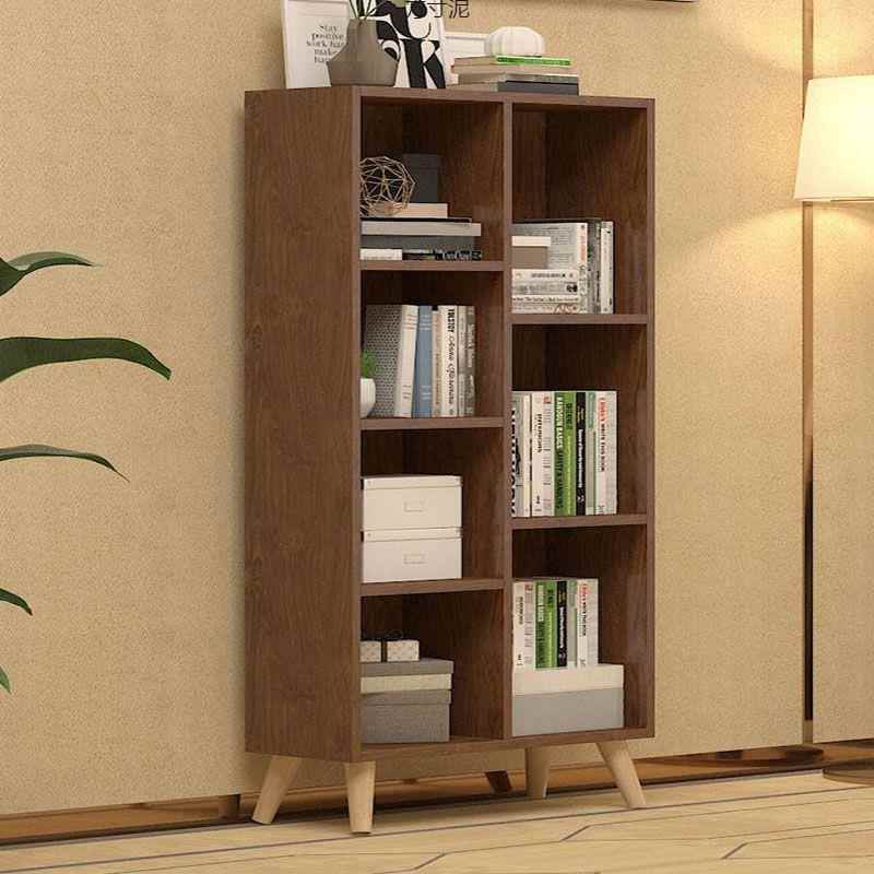 简约书架落地家用简易置物架储物柜简约现代学生书柜书架办公柜厂