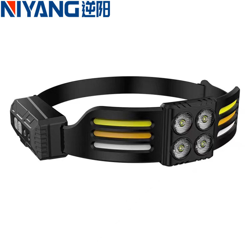 2025新款头灯强光充电超亮led头戴式户外感应夜钓鱼超轻COB泛光灯,户外/登山/野营/旅行用品,头灯,淘宝优惠券,粉丝福利购,淘宝优惠卷