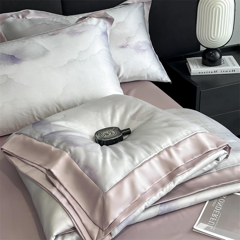 22支5新款0件60天丝印TZ0花夏被四套