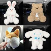 汽车卡通纸巾盒椅背挂式 卫生纸盒车用创意可爱创意车内用品抽取式