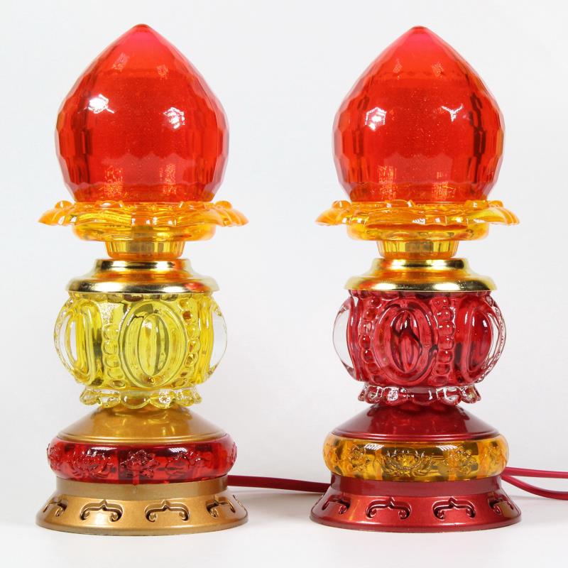 电子蜡烛财神招财灯财神爷灯具神台灯LED长明供佛灯家用烛台