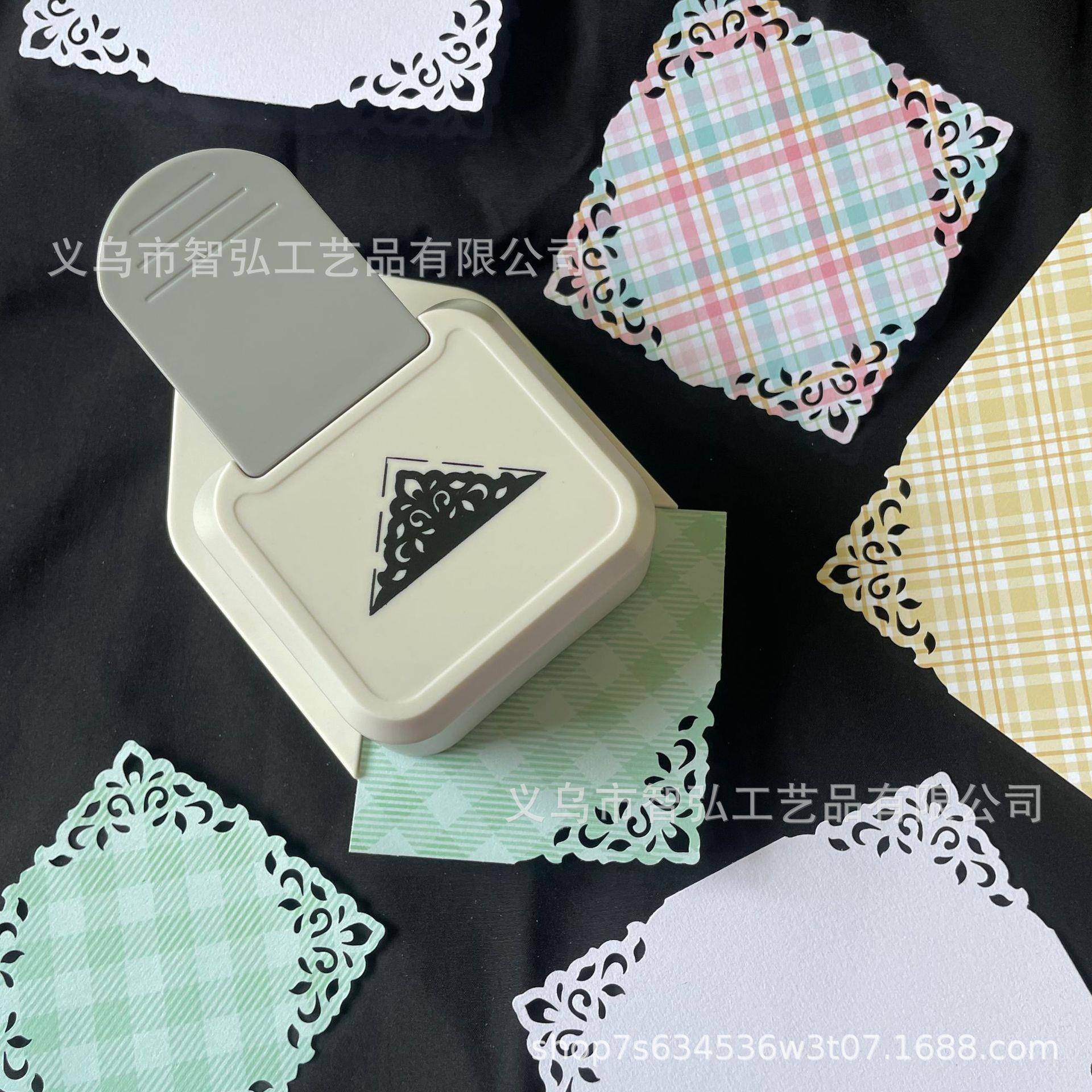 边手角压饰花器镂空打制花器893压花机打孔机diy工相册贺卡作装工