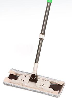 V3FP省力拖把干湿两用蝶翼蜂影夹固式超细纤维平板拖布配布替