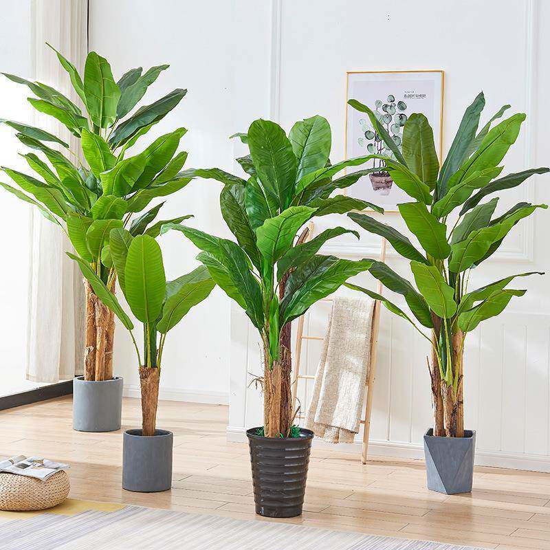 芭蕉树仿真植物室内装饰大型假树香蕉树落地盆栽景客厅套装田园花