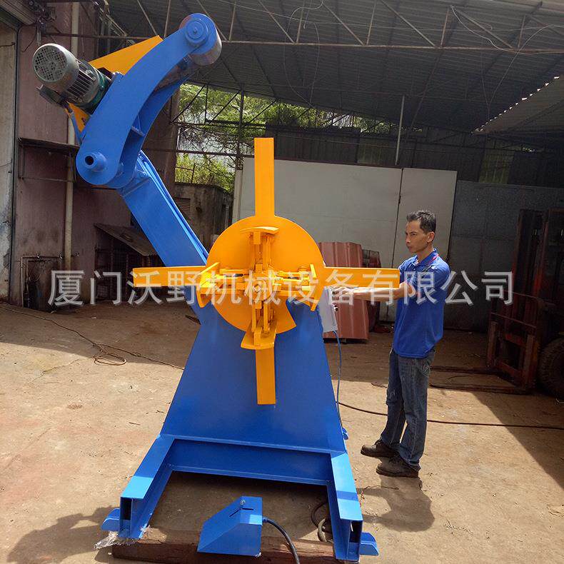 福建机械厂家7吨*1250mm液压放料机大型金属开卷机彩钢卷放料