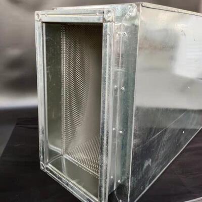 通风降噪消声器 镀锌矩形风管消声器 ZP100/ZP200 阻抗式消声器