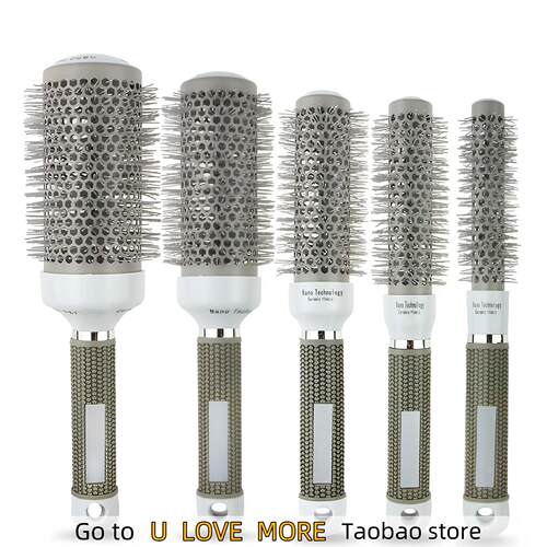 6 Size Brush Nano Hairbrush Thermal Ceramic Ion Comb陶瓷梳子