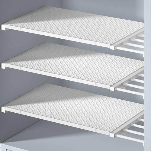 Adjustable Closet Organizer Storage Shelf Wall Mounted DIY