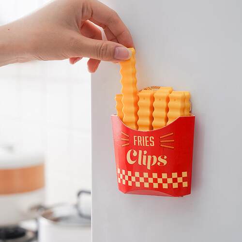 Potato chip bag clips, refrigerator magnets, snack seal clip