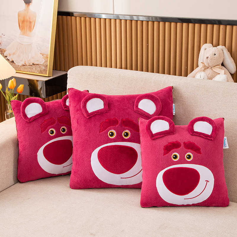 草莓熊抱枕被子两用加厚折叠午睡枕头毯子二合一沙发靠垫空调被,居家布艺,靠垫/抱枕,淘宝优惠券,粉丝福利购,淘宝优惠卷