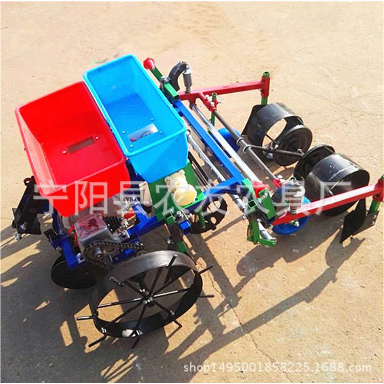 体手扶车带花生精播播机 膜起垄覆喷药施OSQ肥种一机