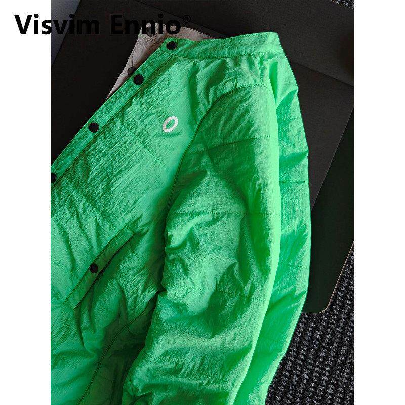 Visvim Ennio果绿色双面穿棉服外套潮牌欧美街头2026新款高级感保