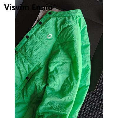 Visvim Ennio果绿色双面穿棉服外套潮牌欧美街头2026新款高级感保
