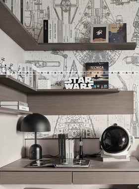 现代样板间儿童太空主题饰品摆件男孩房宇航员头盔创意艺术装饰品